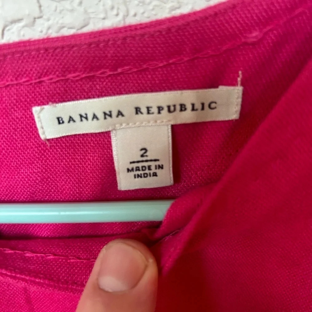 Banana Republic Cap Sleeve Linen Dress - Picture 4 of 8